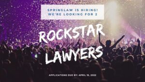 SpringLaw hiring 2 lawyers