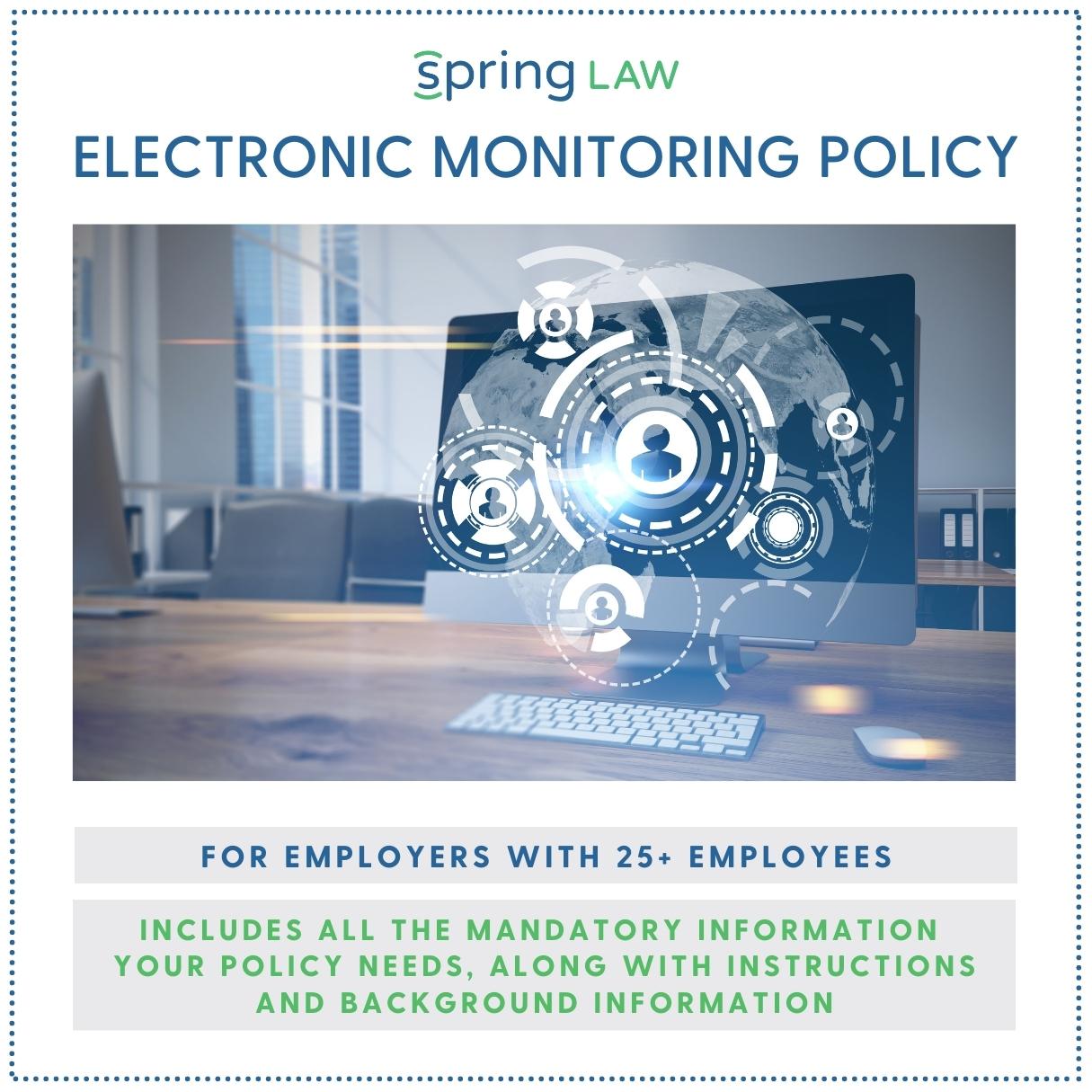 Electronic Monitoring Policy Template