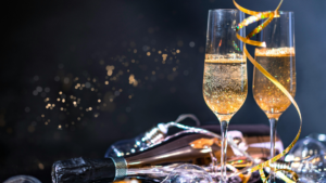 December 31, 2026 AODA filing deadline for Ontario employers, displayed beside champagne glasses and gold New Year decorations